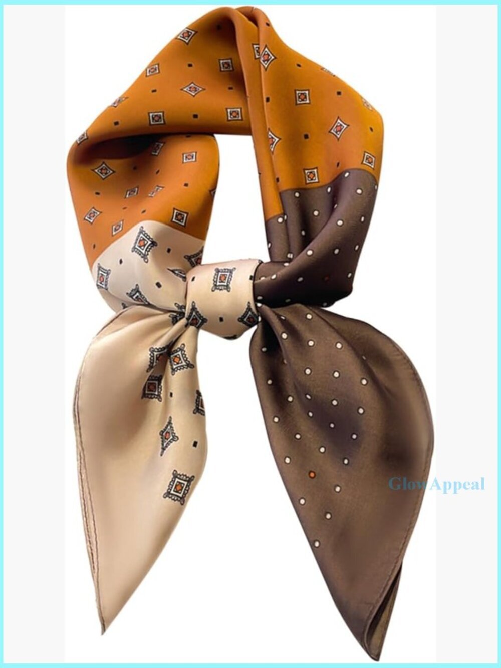 Lightweight Satin Scarf 70x70cm Polyester Versatile Head Neck Accessory